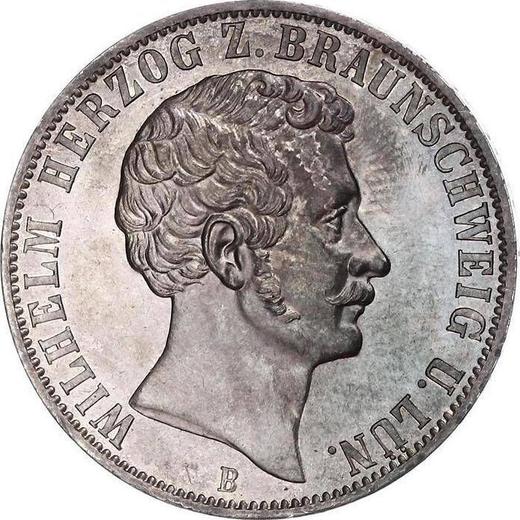 Anverso Tálero 1867 B - valor de la moneda de plata - Brunswick-Wolfenbüttel, Guillermo