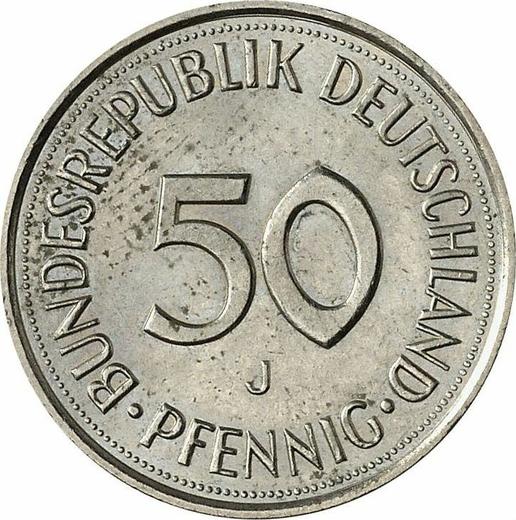 Anverso 50 Pfennige 1989 J - valor de la moneda  - Alemania, RFA