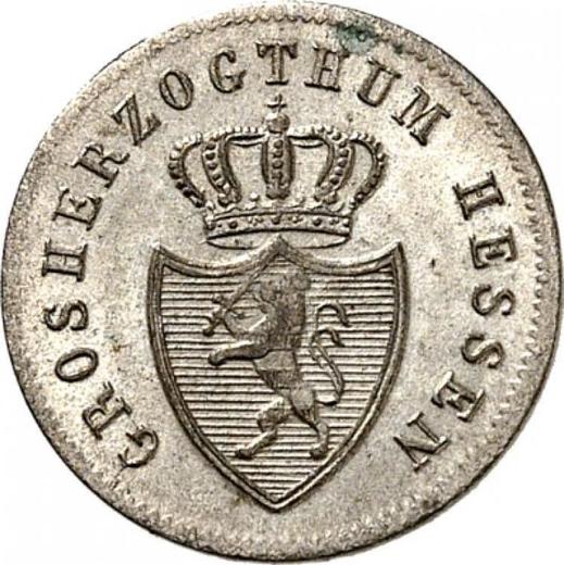 Anverso 1 Kreuzer 1836 - valor de la moneda de plata - Hesse-Darmstadt, Luis II