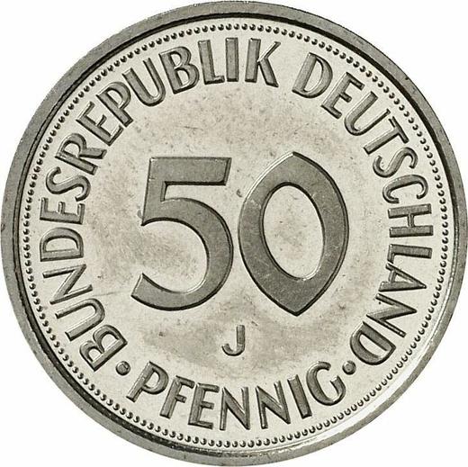 Anverso 50 Pfennige 1995 J - valor de la moneda  - Alemania, RFA