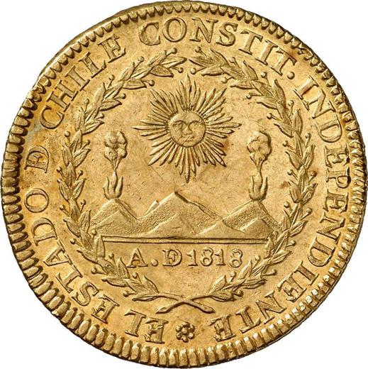 Avers 4 Escudos 1834 So IJ - Goldmünze Wert - Chile, Republik