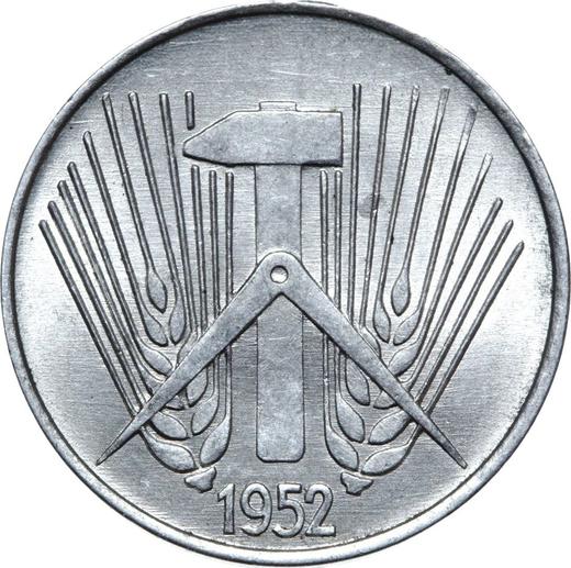 Reverso 5 Pfennige 1952 A - valor de la moneda  - Alemania, República Democrática Alemana (RDA)