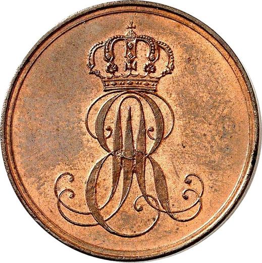 Anverso 2 Pfennige 1850 B - valor de la moneda  - Hannover, Ernesto Augusto 