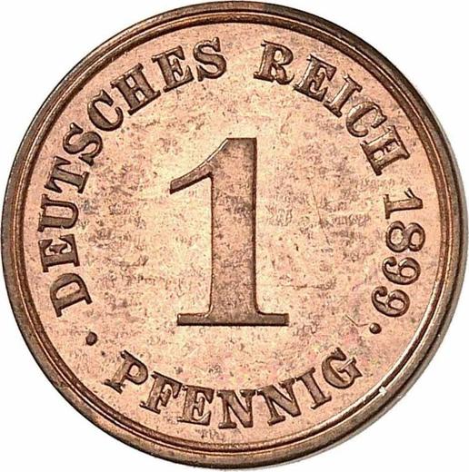 Obverse 1 Pfennig 1899 E "Type 1890-1916" -  Coin Value - Germany, German Empire