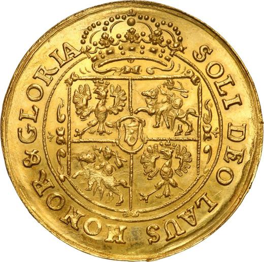 Реверс монеты - 2 дуката ND (1674-1696) года - цена золотой монеты - Польша, Ян III Собеский