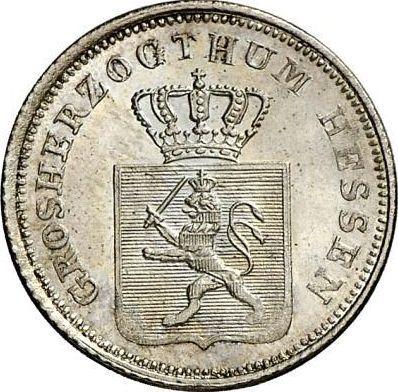 Awers monety - 3 krajcary 1848 - cena srebrnej monety - Hesja-Darmstadt, Ludwik III