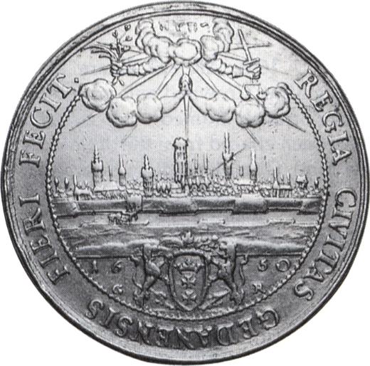 Реверс монеты - Донатив 12 дукатов 1650 года GR "Гданьск" - цена золотой монеты - Польша, Ян II Казимир