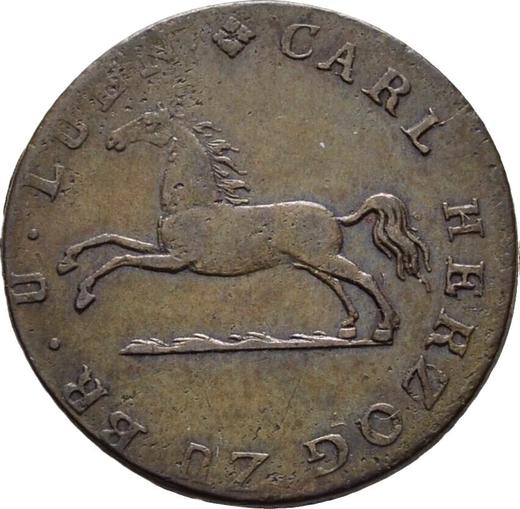 Anverso 1 Pfennig 1825 CvC - valor de la moneda  - Brunswick-Wolfenbüttel, Carlos II