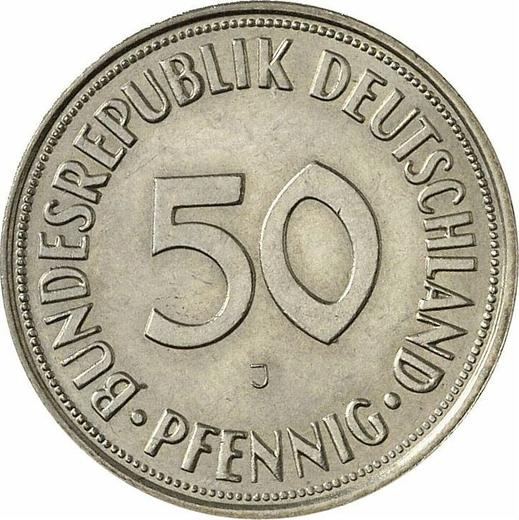 Аверс монеты - 50 пфеннигов 1969 года J - цена  монеты - Германия, ФРГ