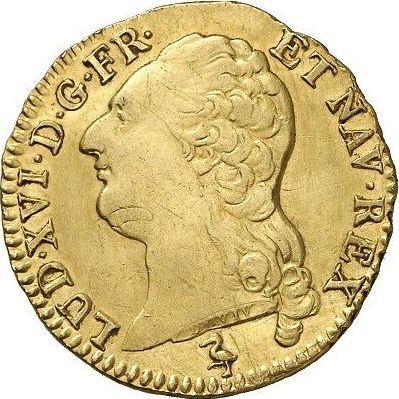 Anverso Louis d'Or 1788 A París - valor de la moneda de oro - Francia, Luis XVI