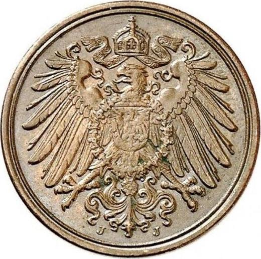 Reverso 1 Pfennig 1905 J "Tipo 1890-1916" - valor de la moneda  - Alemania, Imperio alemán
