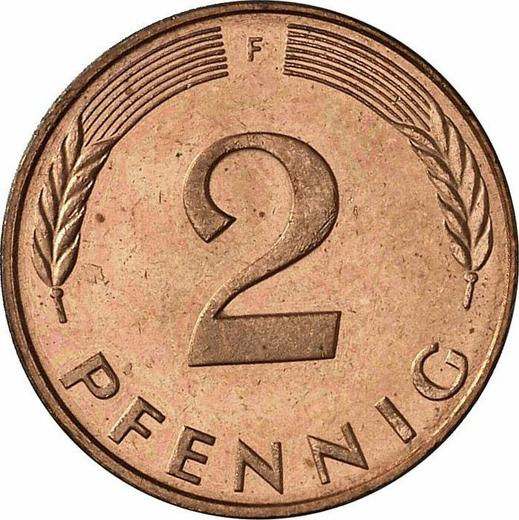 Аверс монеты - 2 пфеннига 1985 года F - цена  монеты - Германия, ФРГ