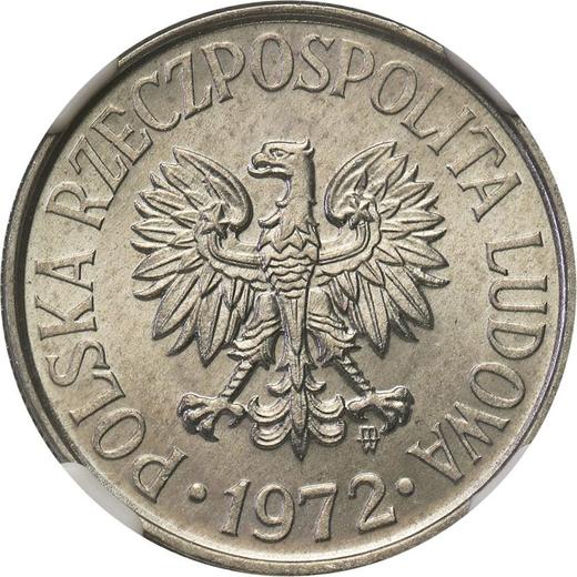 Аверс монеты - 50 грошей 1972 года MW - цена  монеты - Польша, Народная Республика