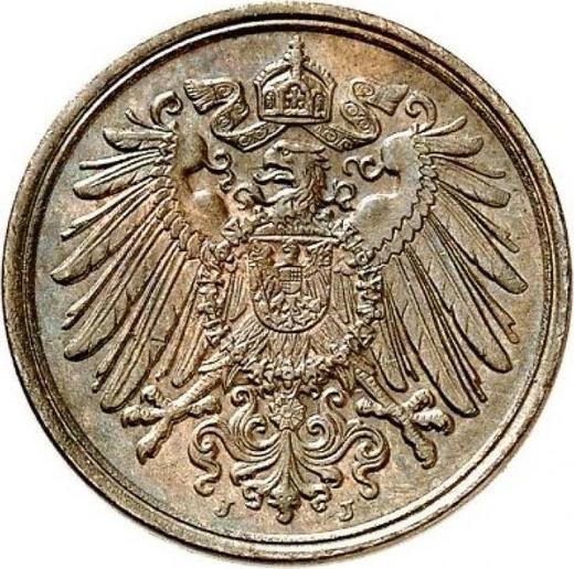 Реверс монеты - 1 пфенниг 1890 года J "Тип 1890-1916" - цена  монеты - Германия, Германская Империя