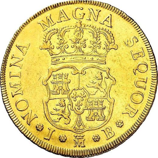 Revers 4 Escudos 1748 M JB - Goldmünze Wert - Spanien, Ferdinand VI