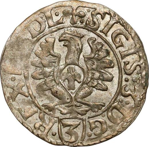 Реверс монеты - Полторак 1614 года "Орел" - цена серебряной монеты - Польша, Сигизмунд III Ваза