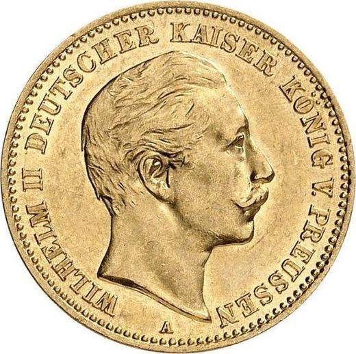 Аверс монеты - 10 марок 1905 года A "Пруссия" - цена золотой монеты - Германия, Германская Империя