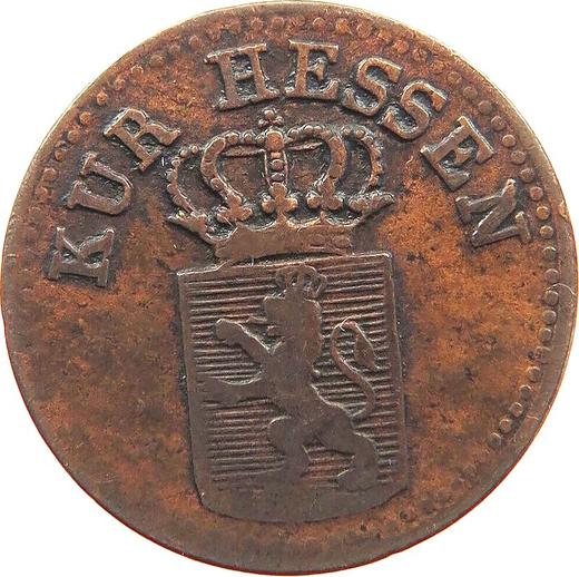 Аверс монеты - 1/4 крейцера 1824 года - цена  монеты - Гессен-Кассель, Вильгельм II