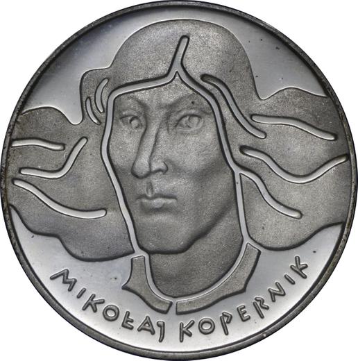 Reverso 100 eslotis 1974 MW "Nicolás Copérnico" Plata - valor de la moneda de plata - Polonia, República Popular