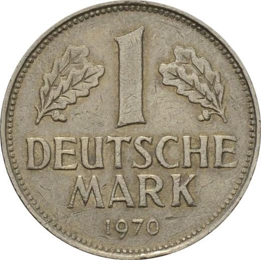 Obverse 1 Mark 1970 G -  Coin Value - Germany, FRG