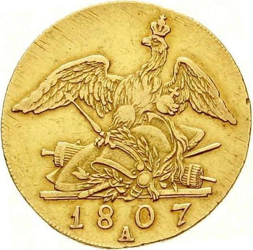 Реверс монеты - Фридрихсдор 1807 года A - цена золотой монеты - Пруссия, Фридрих Вильгельм III