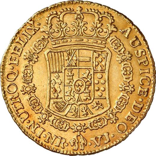 Реверс монеты - 4 эскудо 1770 года NR VJ - цена золотой монеты - Колумбия, Карл III