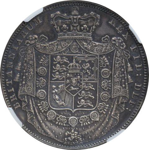 Rewers monety - Próba 1 korona bez daty (1830) - cena srebrnej monety - Wielka Brytania, Wilhelm IV