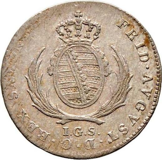 Аверс монеты - 1/12 талера 1816 года I.G.S. - цена серебряной монеты - Саксония-Альбертина, Фридрих Август I
