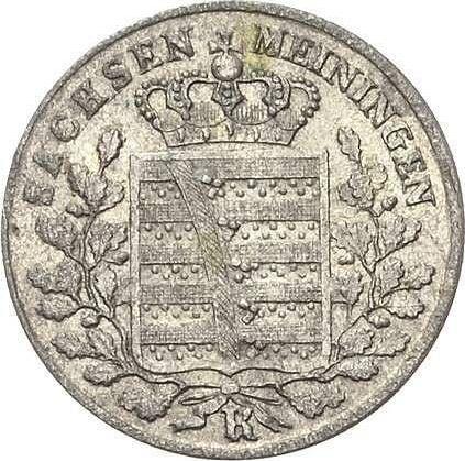 Anverso 1 Kreuzer 1837 K - valor de la moneda de plata - Sajonia-Meiningen, Bernardo II