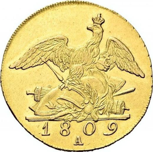 Rewers monety - Friedrichs d'or 1809 A - cena złotej monety - Prusy, Fryderyk Wilhelm III