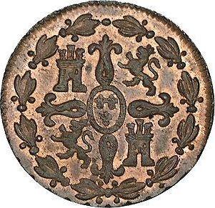 Реверс монеты - 4 мараведи 1830 года - цена  монеты - Испания, Фердинанд VII