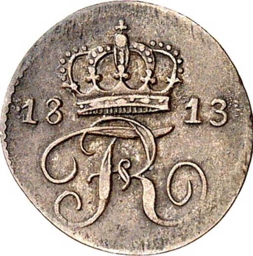 Аверс монеты - 1/2 крейцера 1813 года - цена серебряной монеты - Вюртемберг, Фридрих I Вильгельм