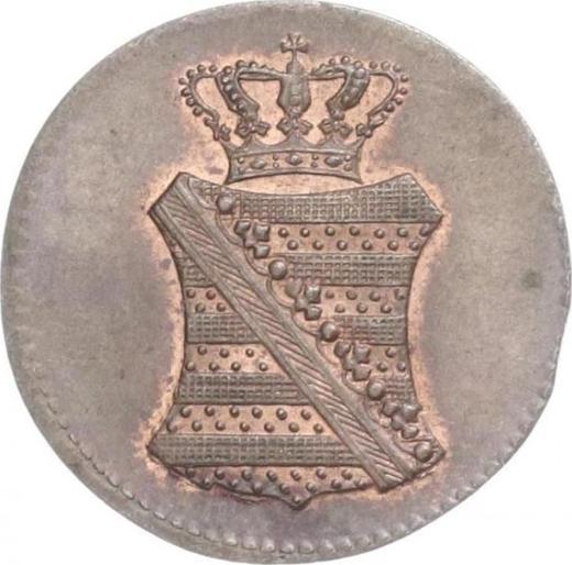 Аверс монеты - 1 пфенниг 1833 года G - цена  монеты - Саксония-Альбертина, Антон
