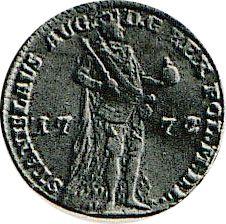 Аверс монеты - Дукат 1772 года AP "Фигура короля" - цена золотой монеты - Польша, Станислав II Август