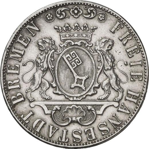 Awers monety - 36 grote 1845 - cena srebrnej monety - Brema, Wolne miasto
