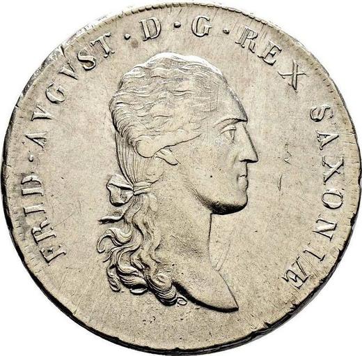 Аверс монеты - Талер 1813 года S.G.H. - цена серебряной монеты - Саксония-Альбертина, Фридрих Август I