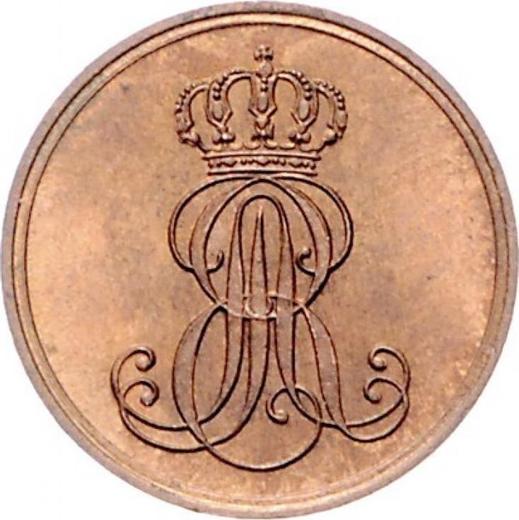 Anverso 1 Pfennig 1847 B - valor de la moneda  - Hannover, Ernesto Augusto 