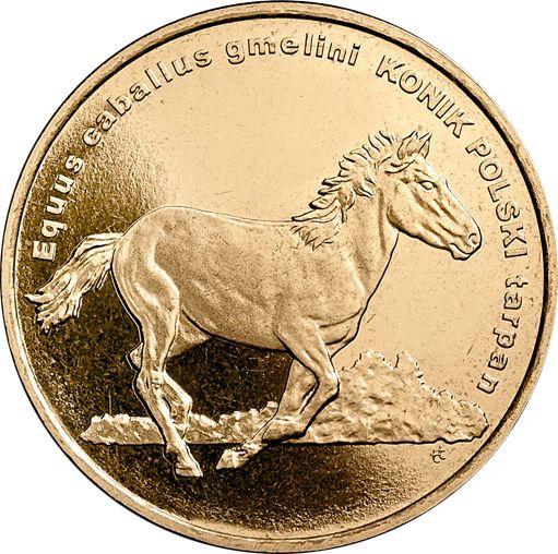 Reverse 2 Zlote 2014 MW "Polish konik horse" -  Coin Value - Poland, III Republic after denomination