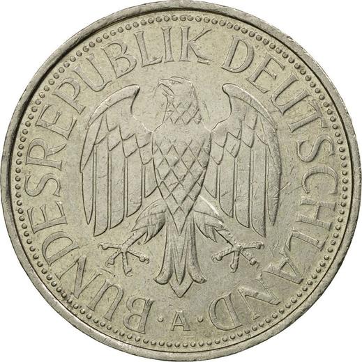 Реверс монеты - 1 марка 1991 года A - цена  монеты - Германия, ФРГ