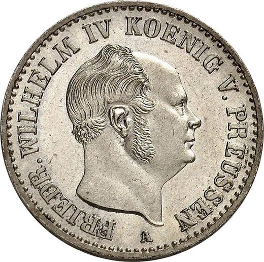 Anverso 1/6 tálero 1860 A - valor de la moneda de plata - Prusia, Federico Guillermo IV