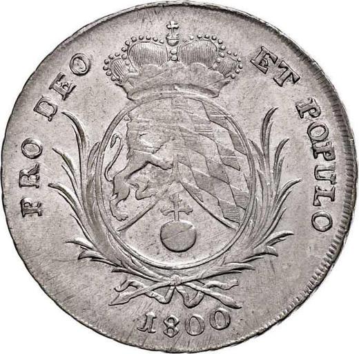 Реверс монеты - Талер 1800 года - цена серебряной монеты - Бавария, Максимилиан I