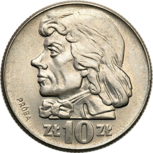 Reverse Pattern 10 Zlotych 1960 "200th Anniversary of the Death of Tadeusz Kosciuszko" Nickel -  Coin Value - Poland, Peoples Republic