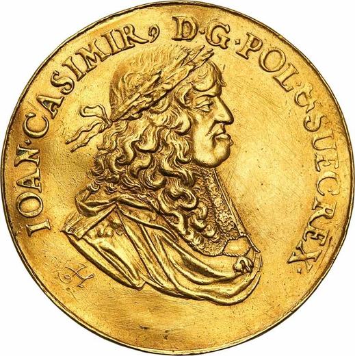 Obverse Donative 3 Ducat no date (1649-1668) H "Danzig" - Gold Coin Value - Poland, John II Casimir