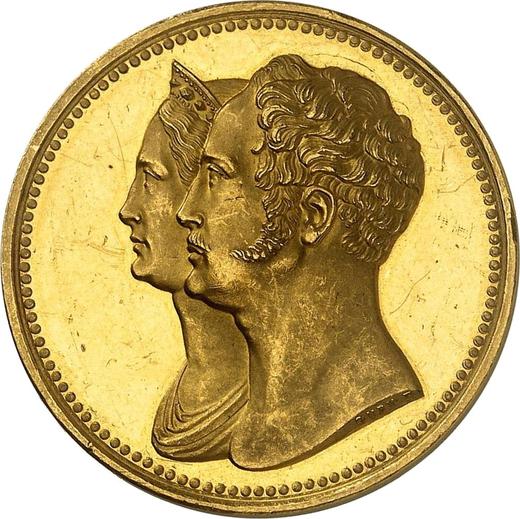 Аверс монеты - Медаль 1836 года "В память 10-летия коронации Николая I" - цена золотой монеты - Россия, Николай I