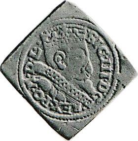 Anverso Trojak (3 groszy) 1600 B "Casa de moneda de Bydgoszcz" Klippe - valor de la moneda de plata - Polonia, Segismundo III
