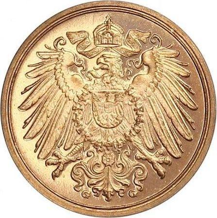 Reverso 1 Pfennig 1913 G "Tipo 1890-1916" - valor de la moneda  - Alemania, Imperio alemán