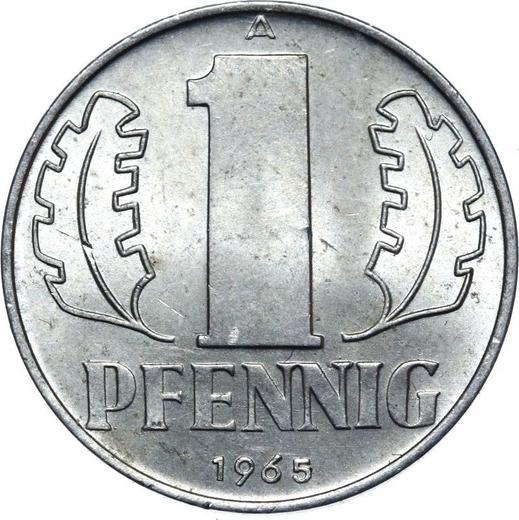 Obverse 1 Pfennig 1965 A -  Coin Value - Germany, GDR