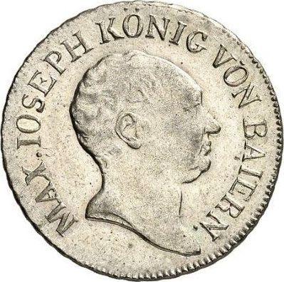 Awers monety - 6 krajcarów 1824 - cena srebrnej monety - Bawaria, Maksymilian I