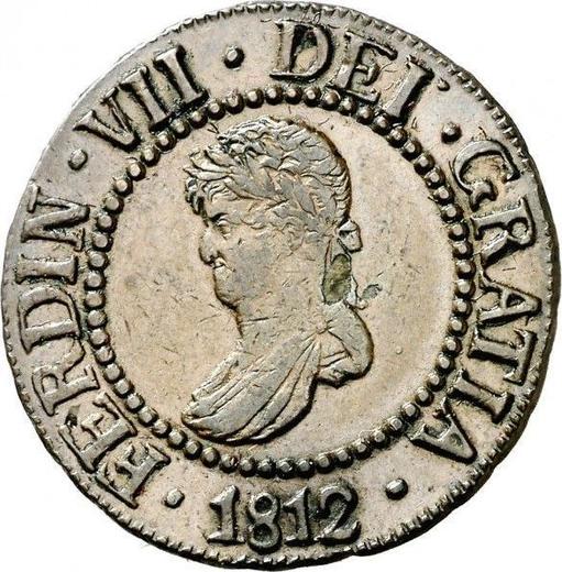 Awers monety - 12 dinerow 1812 "Majorka" - cena  monety - Hiszpania, Ferdynand VII