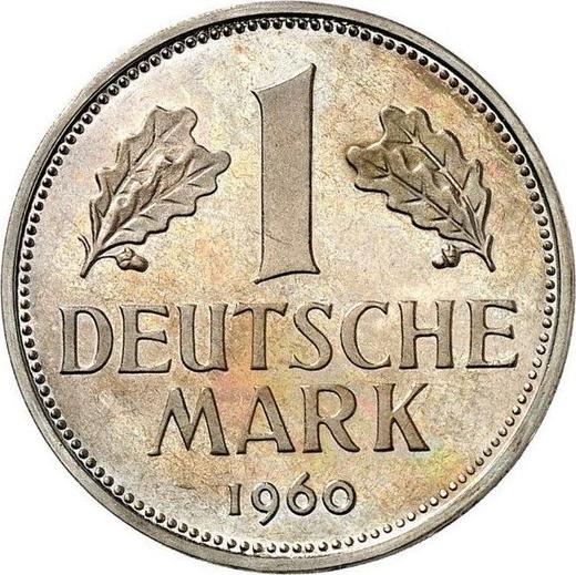 Obverse 1 Mark 1960 D -  Coin Value - Germany, FRG